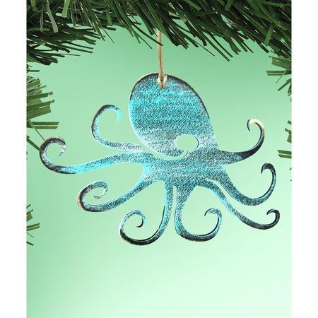 DESIGNOCRACY Octopus Wooden Ornament 99512O
